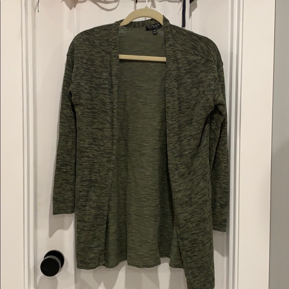TopShop Green Cardigan